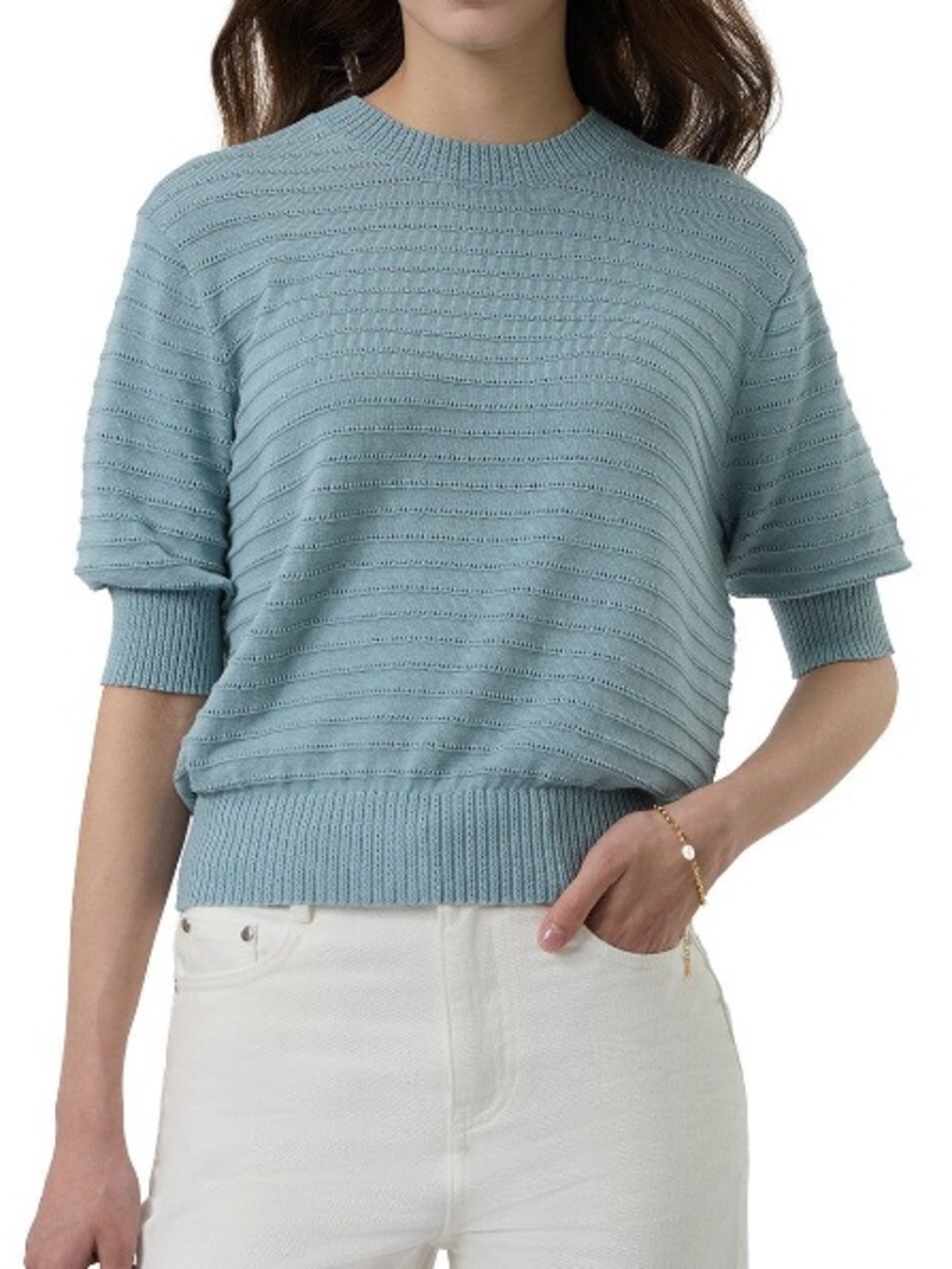 Frye Women’s Large Short Sleeve Sweater Top - Brand New